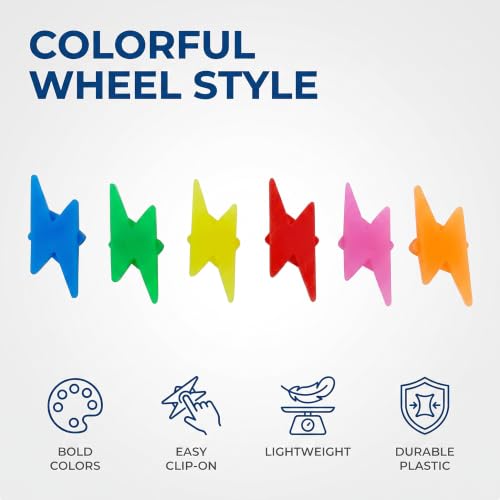 72 Pcs Colorful Bike Spoke Beads - Easy Installation & Universal Fit