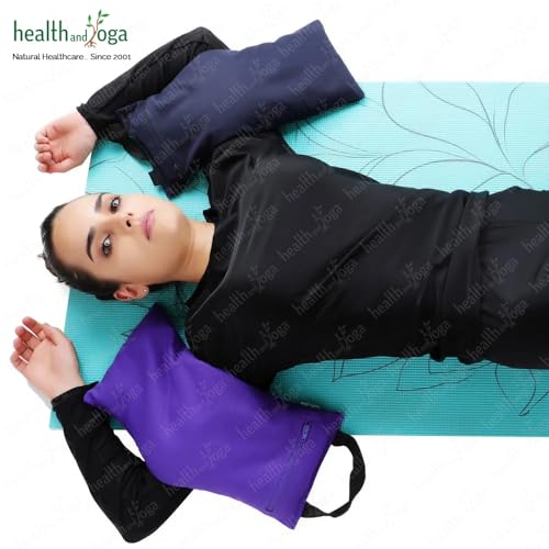 Yoga Sand Bags - Double Weight Bag with Waterproof Inner - Blue