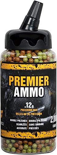Premier 6mm Airsoft BBs - 2,000 Double-Polished 0.12g
