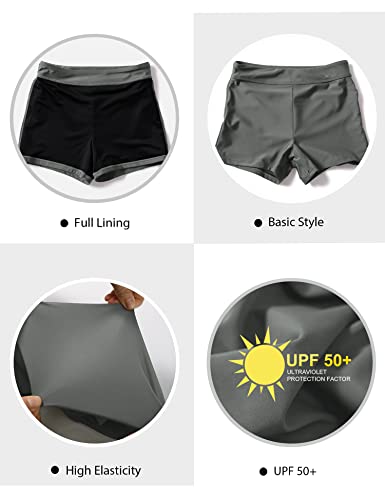 High Waisted Women's Swim Shorts with Tummy Control