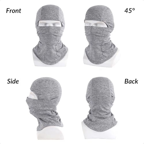 Winter Windproof Thermal Balaclava Ski Mask - Black Plain