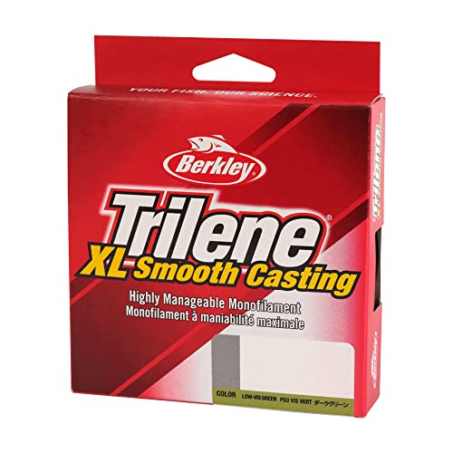 Berkley Trilene XL Monofilament Fishing Line - 10lb Test, 300 Yards, Low-Vis Green