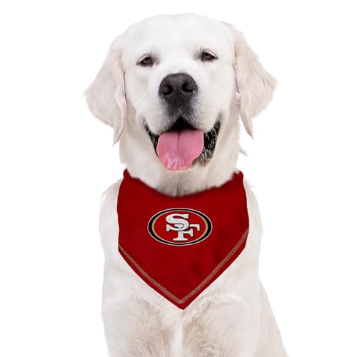 NFL San Francisco 49ers Pet Bandana - Large/X-Large Tie Scarf