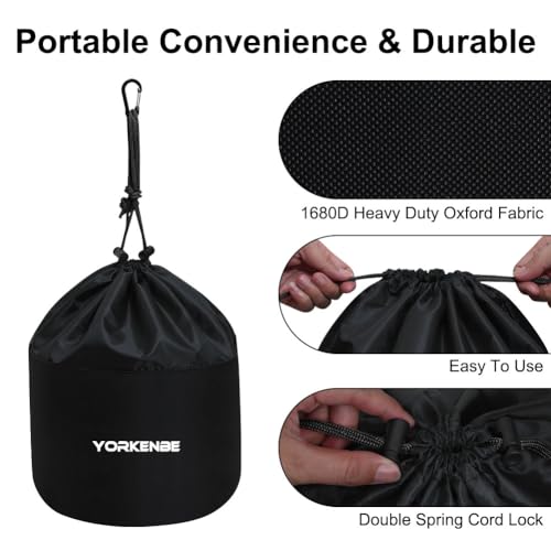 Yorkenbe Camping Mess Kit Bag 2 Pack Waterproof Heavy Duty Storage Organizer