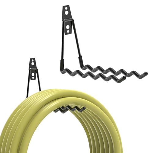 ZHMY Black Tennis Racket Storage Hanger Wall Hooks for Garage & Sports