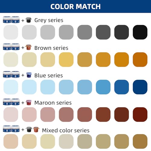 Marine Fiberglass Repair Kit with Color Matching for Boats