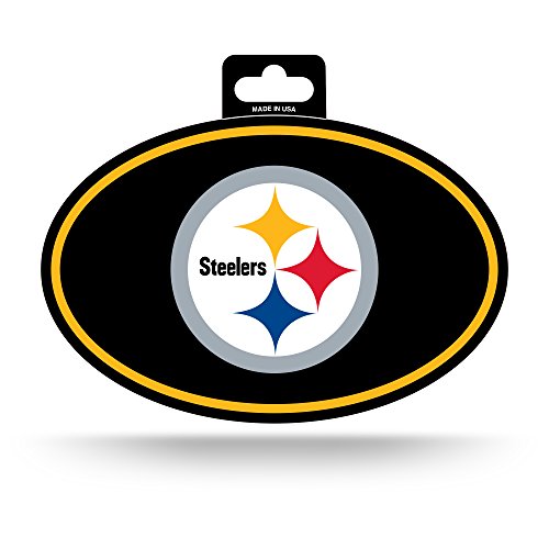 Pittsburgh Steelers Color Team Logo Oval Sticker - 3.75"x5.75"