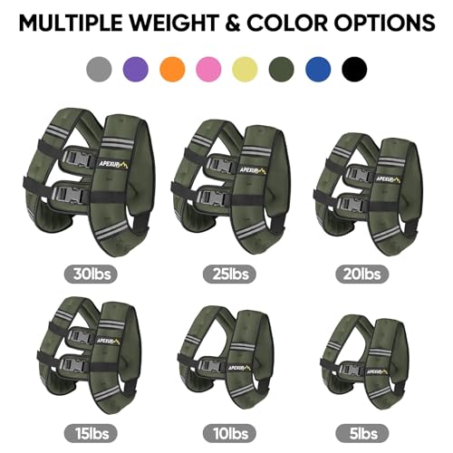 15lb Green Weighted Vest for Men and Women - Workout & Fitness Equipment