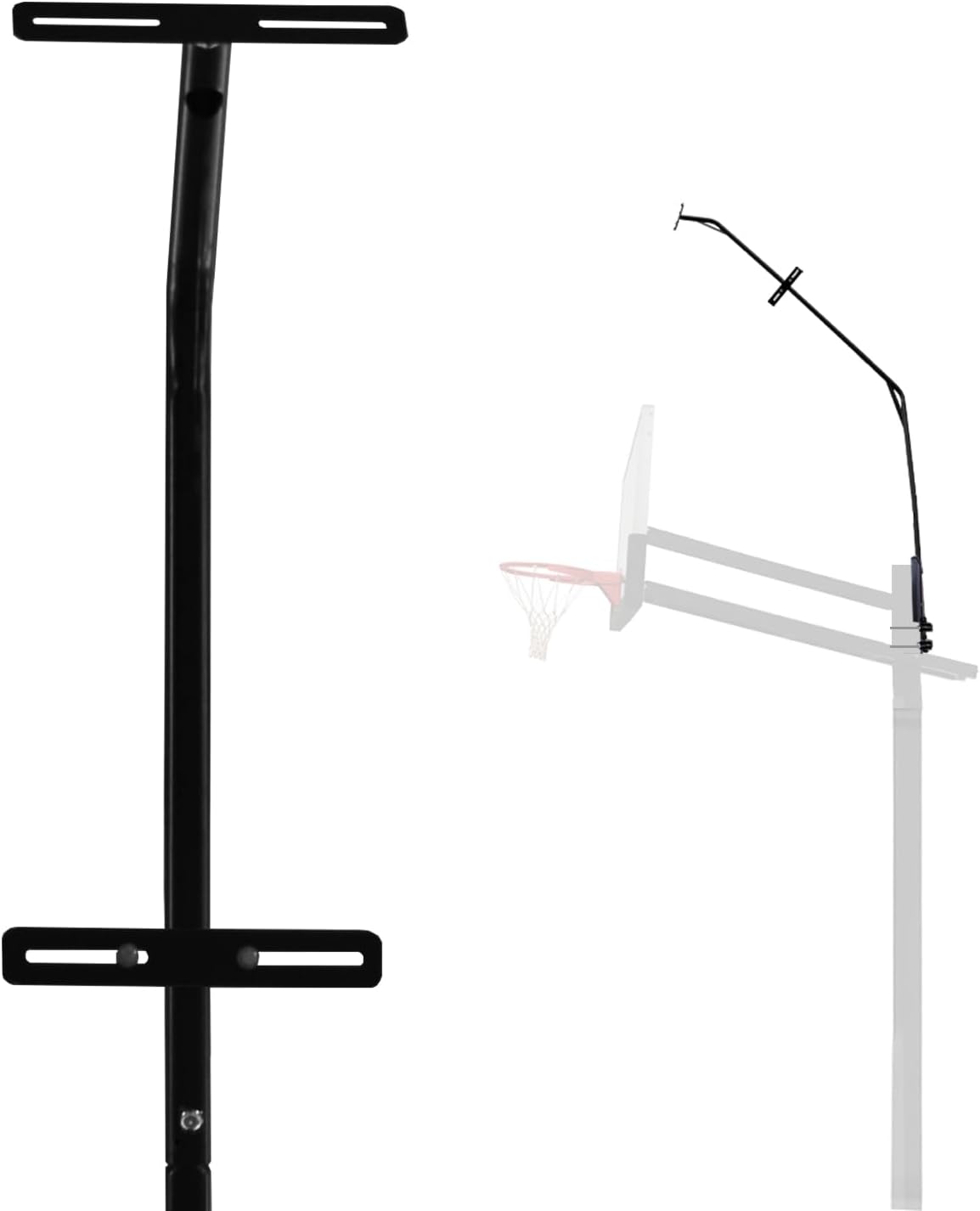 Skiennix Basketball Hoop Light Bracket - Fits 5x5 to 8x12 Inch Poles | Durable & Easy to Install