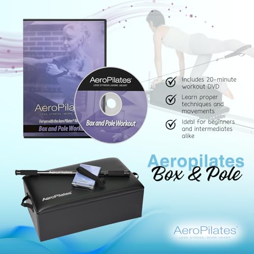 Pilates Box and Pole Set - Universal Fit, Adjustable & Durable