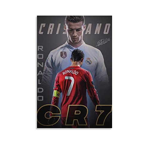 Cristiano Ronaldo Canvas Poster - 12x18 Inches Unframed