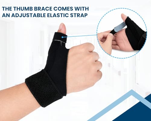 Thumb Brace for Arthritis Pain Relief - Right Hand L/XL, Breathable