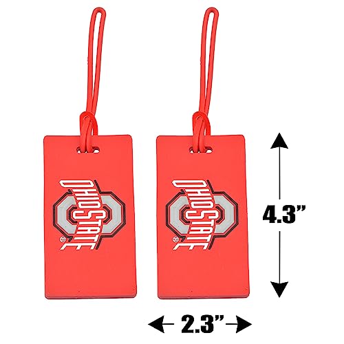 Ohio State Buckeyes PVC Luggage Tags - Pack of 2