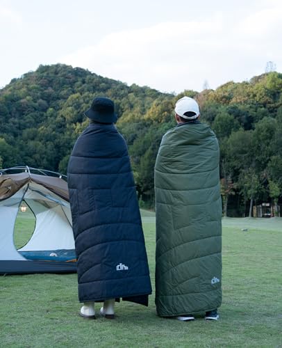 iClimb 3M Thinsulate Camping Blanket - Green, 72.8 x 55 inches, Ultralight 1.52 lb