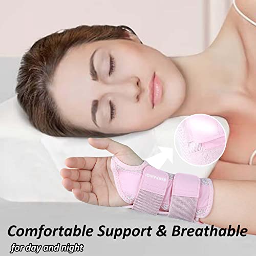 SHIFANQI Small/Medium Pink Right Hand Compression Wrist Brace for Pain Relief