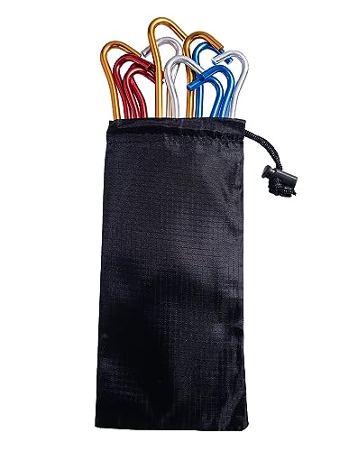 7-Inch Aluminium Tent Stakes - Lightweight & Durable, 12 PCS Set