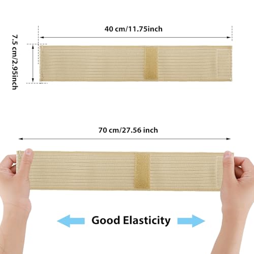 Elastic Wrist Support Band - 2 PCS Adjustable Brace - Beige