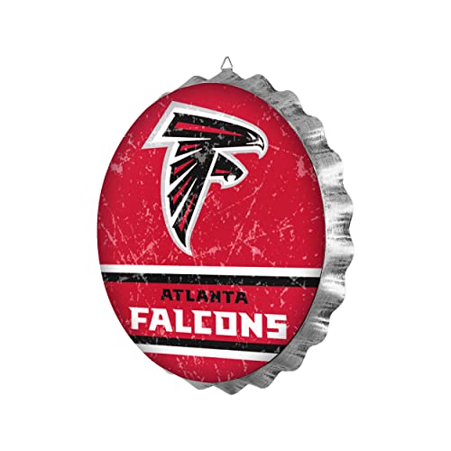 Atlanta Falcons 13.5" Vintage Metal Bottlecap Wall Sign