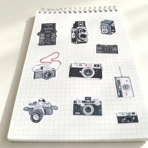 Vintage Camera Aesthetic Stickers - 2 Sheets for Planners