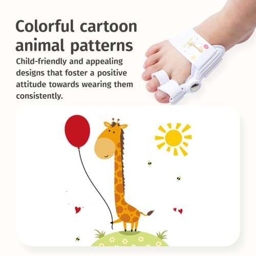 Kids Bunion Corrector Adjustable Splint with Silicone - Orthopedic Toe Straightener for Hallux Valgus
