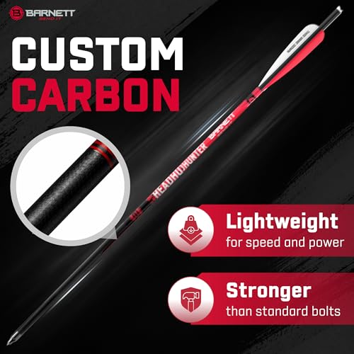 20-Inch Carbon Crossbow Arrows with Field Points - 5-Pack