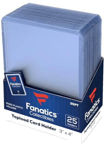 35pt Rigid Trading Card Top Loaders - 25 Count Standard Size Card Protectors