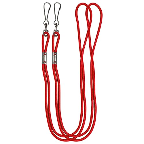 Heavy Duty Nylon Lanyards - Bulk Pack of 12 Assorted Colors
