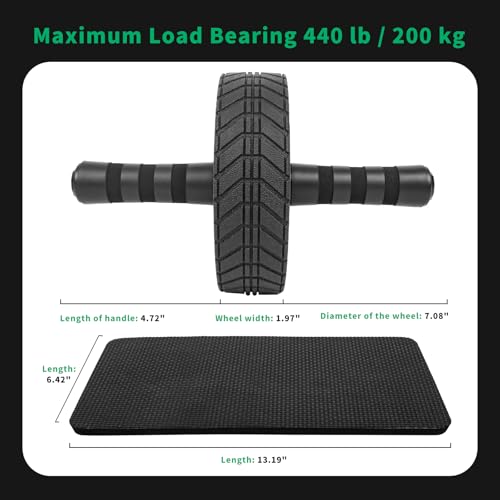 Ab Roller Wheel for Core Strength - Green Exercise Wheel