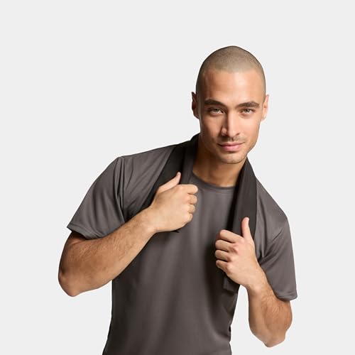 MISSION On-the-Go Cooling Towel - UPF 50, Quick-Cooling, Lightweight Black