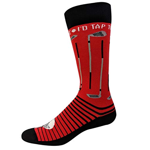 Funny Golf Crew Socks for Men - Id Tap That