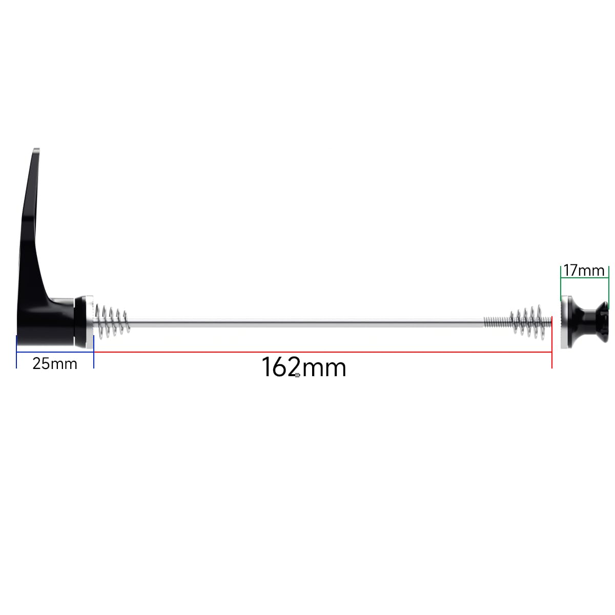 BIKOOCO Ultra High Strength Titanium Alloy Bike Axle Skewer Set for Quick Release - 100mm Front/130mm Rear for Road Bike