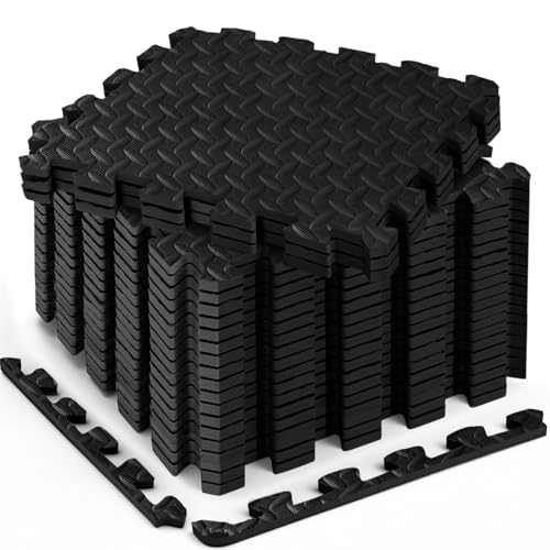 18 Pcs Interlocking EVA Foam Floor Tiles for Home Gym