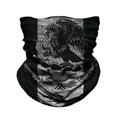 Blackout Mexico Flag Neck Gaiter - Multi-Use Face Scarf & Bandana