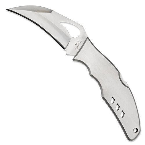 Spyderco Byrd Crossbill Knife with 3.25" Steel Hawkbill Blade and Durable Stainless Steel Blade - PlainEdge - BY07P