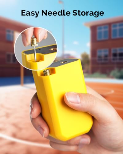 Portable Electric Ball Pump with Digital Display - Fast Inflation for Sports Balls