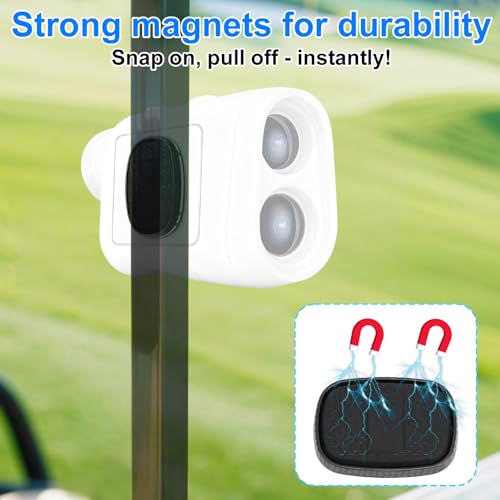 Magnetic Golf Rangefinder Holder with Washers - Black