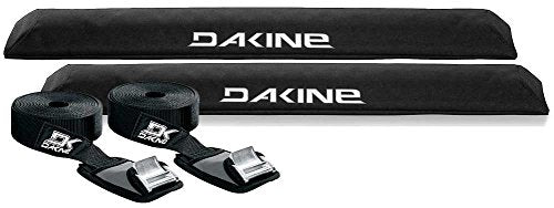 28" Black Aero Rack Pad Set with 12' Tie Down Straps