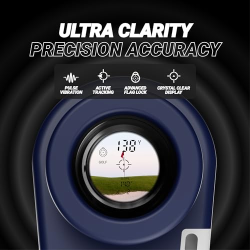 Laser Golf Rangefinder with Slope Switch - Blue
