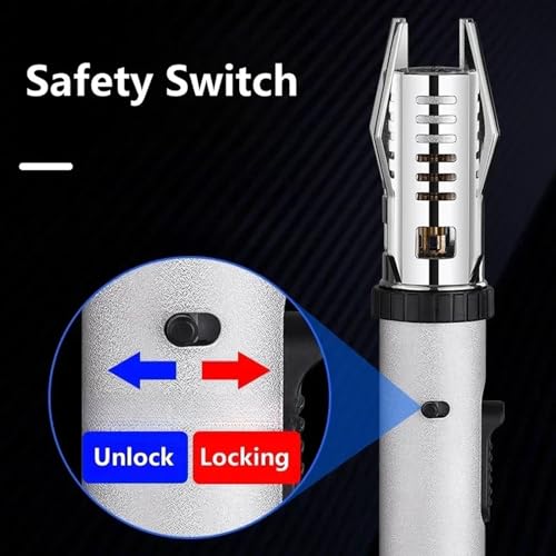 Windproof Camping Torch Lighter - Adjustable Flame, Refillable