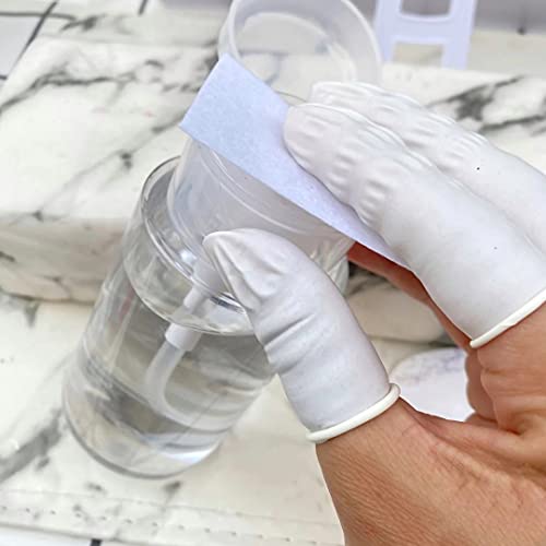 Latex Finger Cots - Medium Size, 400 Count Disposable Rubber Tips