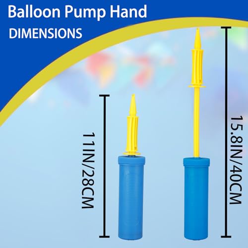 Dual-Action Balloon Hand Pump - Portable Air Inflator for Party Decor - 1 Pack
