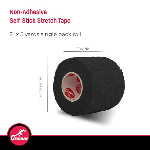 Eco-Flex Self-Stick Stretch Tape - Black, 2" x 5 Yards