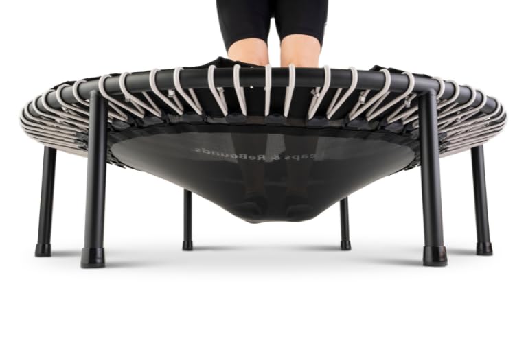 Fitness Trampoline - 48 Inch Indoor & Outdoor Rebounder for Low Impact Cardio - Orange