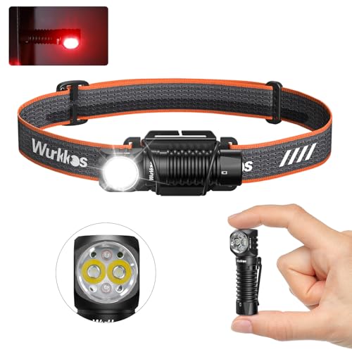Wurkkos Rechargeable LED Headlamp 850 Lumens Waterproof Camping & Hiking Light