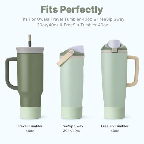 Silicone Boot for Owala 30oz & 40oz Bottles - Mint Green
