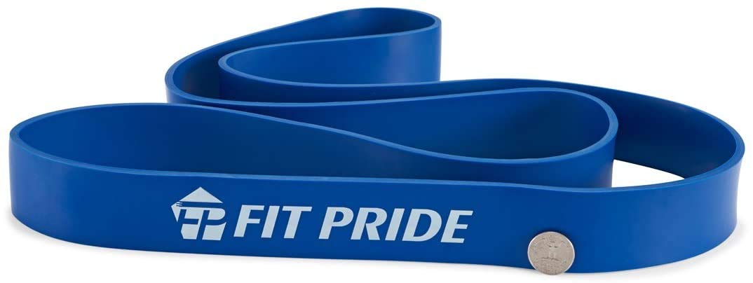 FIT PRIDE Resistance Band for Pull Up Exercise Stretchable Increase Mobility for Powerlifting Great for Workout -Blue