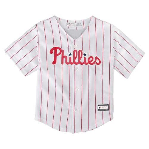 Philadelphia Phillies Baby Jersey 12-24 Months White MLB Team Infant Uniform - Outerstuff
