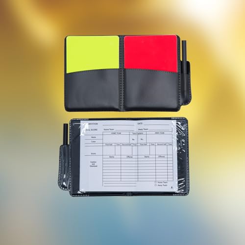 Referee Flag Set with Cards, Whistle, and Lanyard - Color A01