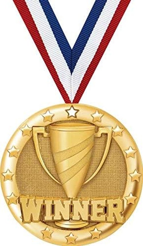 Gold Winner Medals - 2" Shiny Gold 1st Place Medal Awards for Competitions & Events