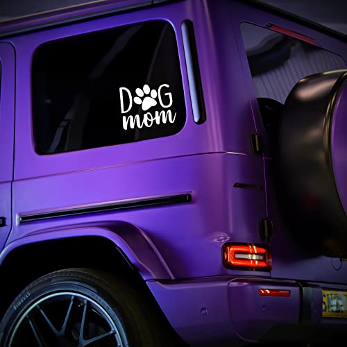 Dog Mom Vinyl Decal Sticker for Car, Wall & Laptop - 4" x 3"